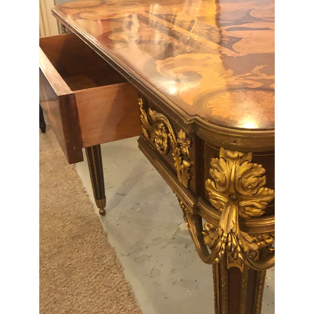 Louis Philippe Table A Volets with Two Drawer - Cherry Deco – Tradition De  France