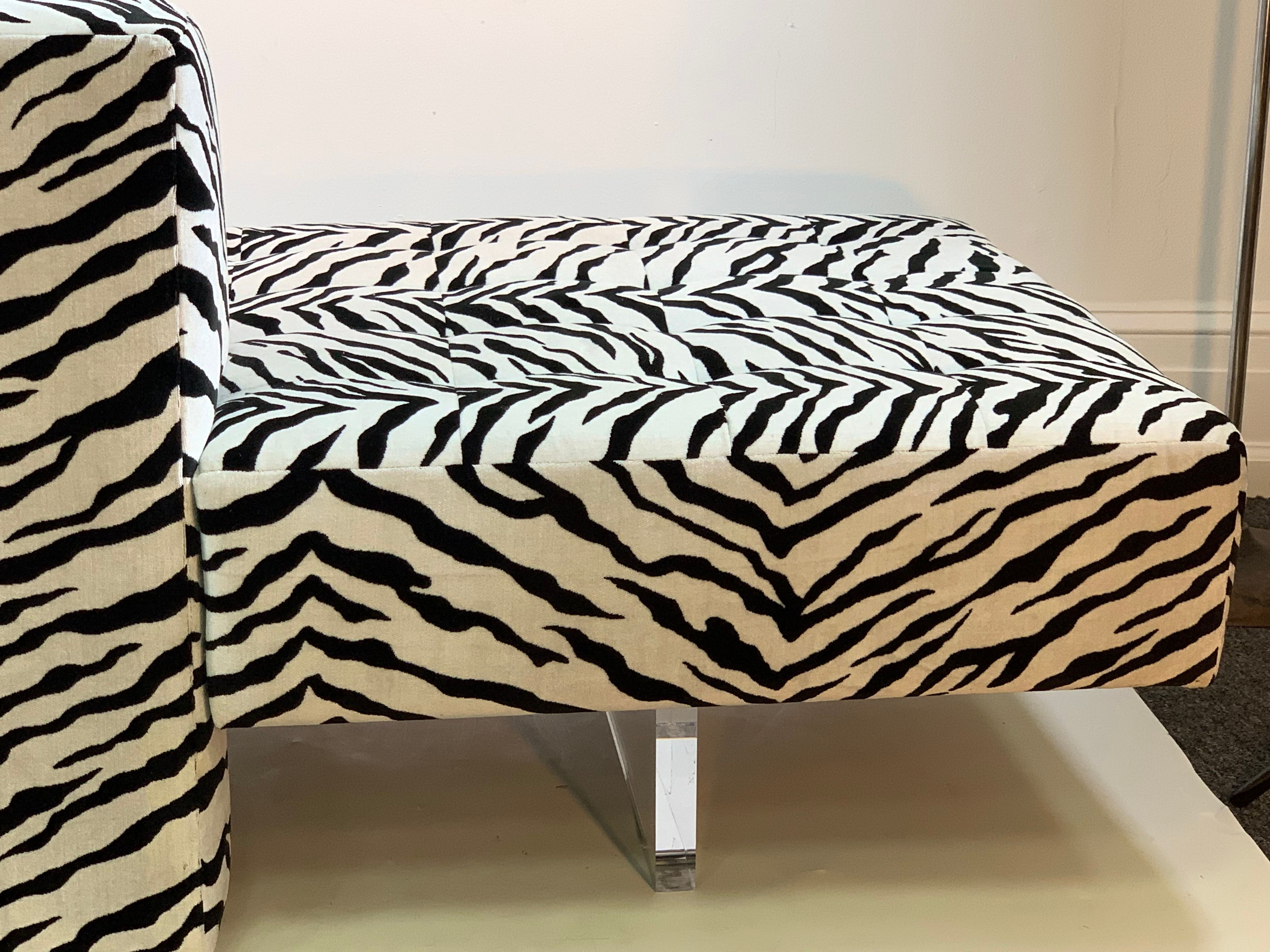 Zebra print chaise discount lounge