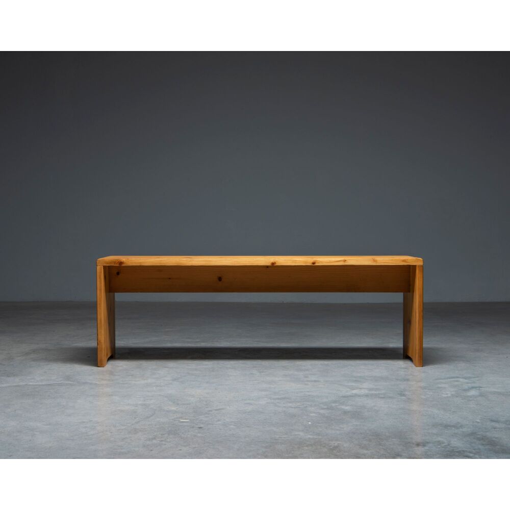 Pine Wood Bench by Charlotte Perriand for Les Arcs for sale at Pamono